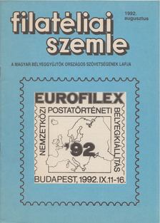 SIMON GY. FERENC - Filatéliai szemle 1992. augusztus [antikvár]