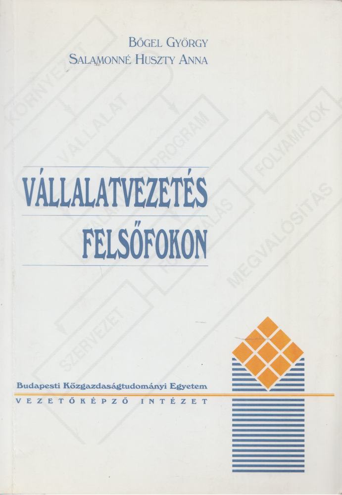 Salamonné Huszty Anna, Bőgel György - Vállalatvezetés felsőfokon [antikvár]