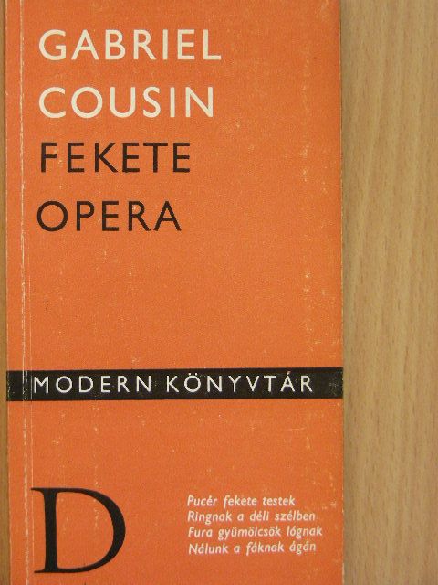 Gabriel Cousin - Fekete opera [antikvár]