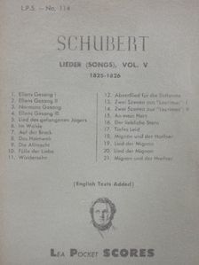 Franz Schubert - Lieder (songs), Vol. V [antikvár]