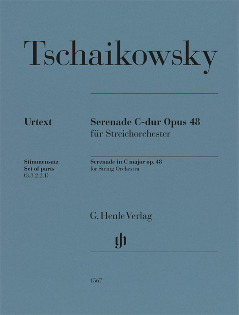 CSAJKOVSZKIJ ( TSCHAIKOWSKY) - SERENADE C-DUR OP.48, FÜR STREICHORCHESTER. STIMMEN