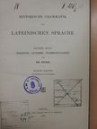 Fr. Stolz - Historische grammatik der Lateinischen sprache I/2. [antikvár]