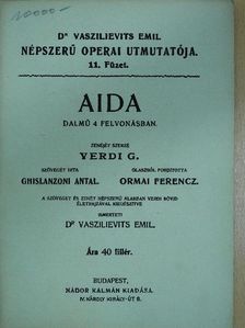Ghislanzoni Antal - Aida [antikvár]