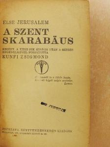 Else Jerusalem - A szent skarabäus [antikvár]
