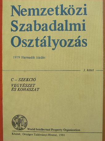 Nemzetközi szabadalmi osztályozás 3. [antikvár]