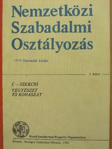 Nemzetközi szabadalmi osztályozás 3. [antikvár]