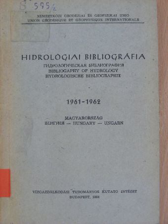 Hidrológiai bibliográfia 1961-1962 [antikvár]