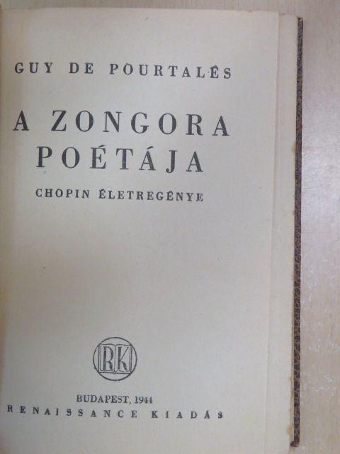 Guy de Pourtalés - A zongora poétája [antikvár]