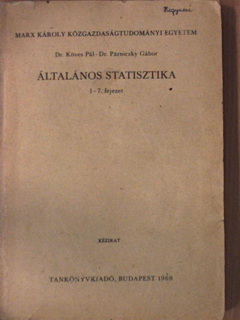 Dr. Köves Pál - Általános statisztika [antikvár]