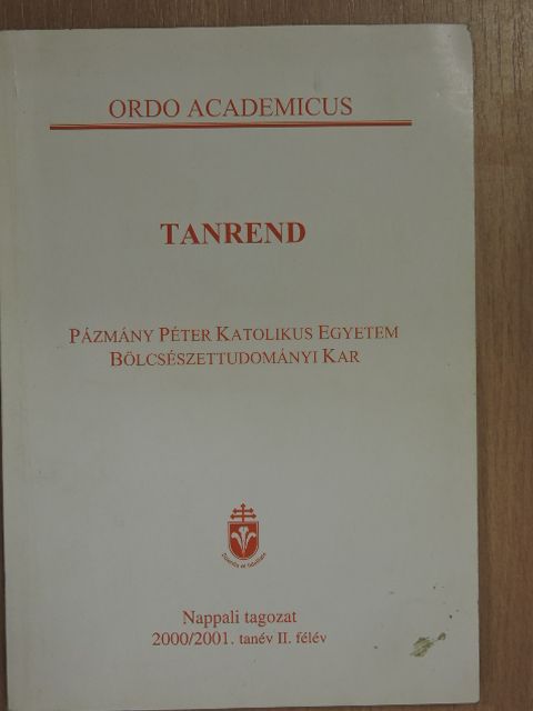 Tanrend 2000/2001.  [antikvár]
