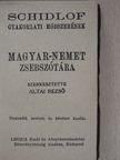Schidlof - Schidlof gyakorlati módszerének magyar-német/német-magyar zsebszótára I-II. [antikvár]