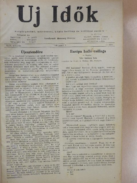 Bókay János - Új Idők 1943. (nem teljes évfolyam) [antikvár]