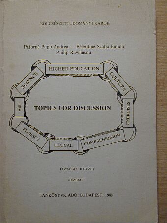 Pajorné Papp Andrea - Topics for discussion [antikvár]