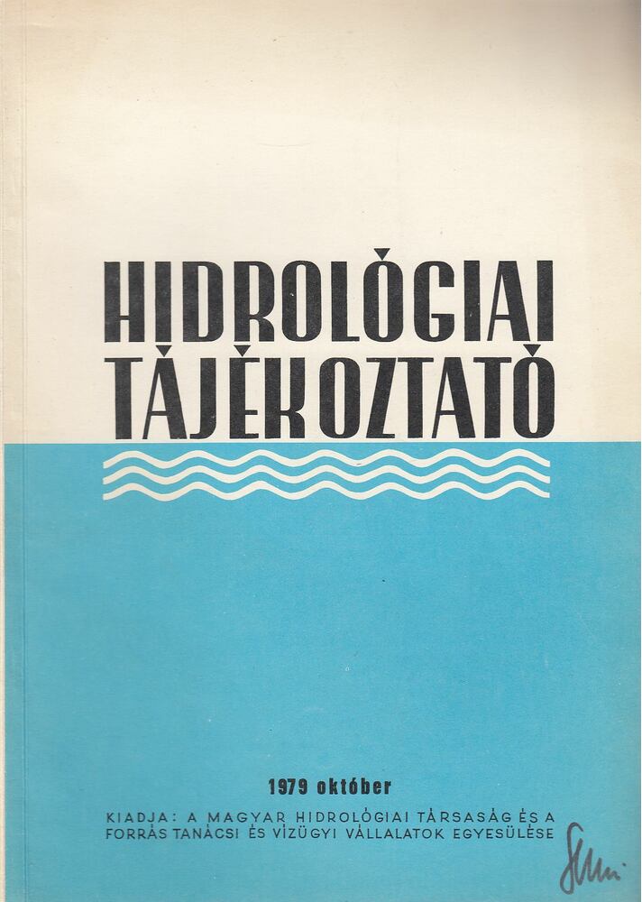 KÖRNYEI LÁSZLÓ - Hidrológiai Tájékoztató 1979 október [antikvár]