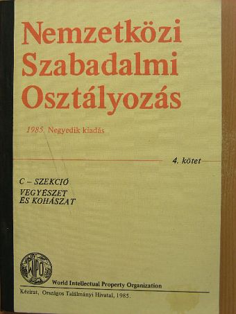 Nemzetközi szabadalmi osztályozás 4. [antikvár]