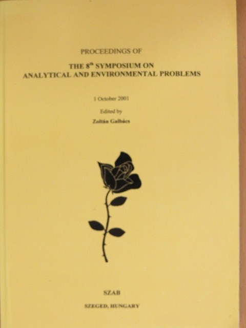 Fleur Verfaillie - Proceedings of the 8th symposium on analytical and environmental problems [antikvár]