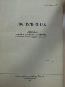 Adler Vilmos - Jogi ismeretek [antikvár]