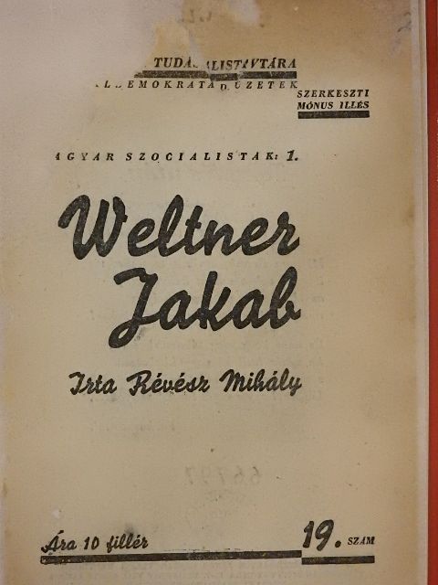 Révész Mihály - Weltner Jakab [antikvár]