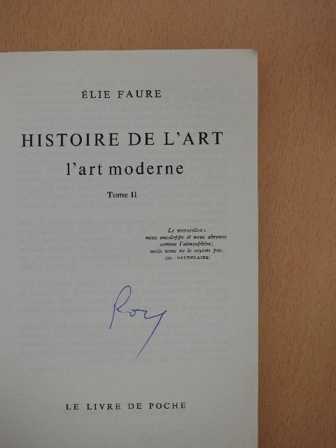 Élie Faure - Histoire de l'art II. [antikvár]