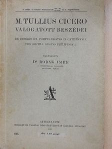 M. Tullius Cicero - M. Tullius Cicero válogatott beszédei/Szövegmagyarázat [antikvár]