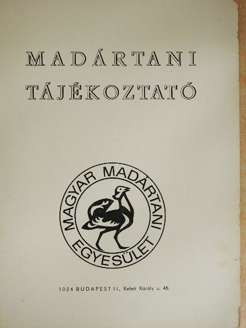 Madártani tájékoztató 1979. január-március [antikvár]