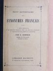 E. Sommer - Petit Dictionnaire des Synonymes Francais [antikvár]