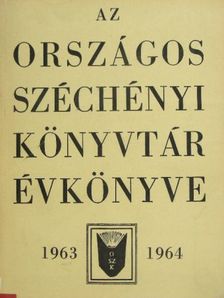 Babiczky Béla - Az Országos Széchényi Könyvtár Évkönyve 1963-1964 [antikvár]