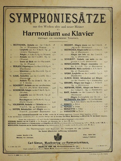 Carl Maria von Weber - 23 db kotta harmóniumra és zongorára [antikvár]