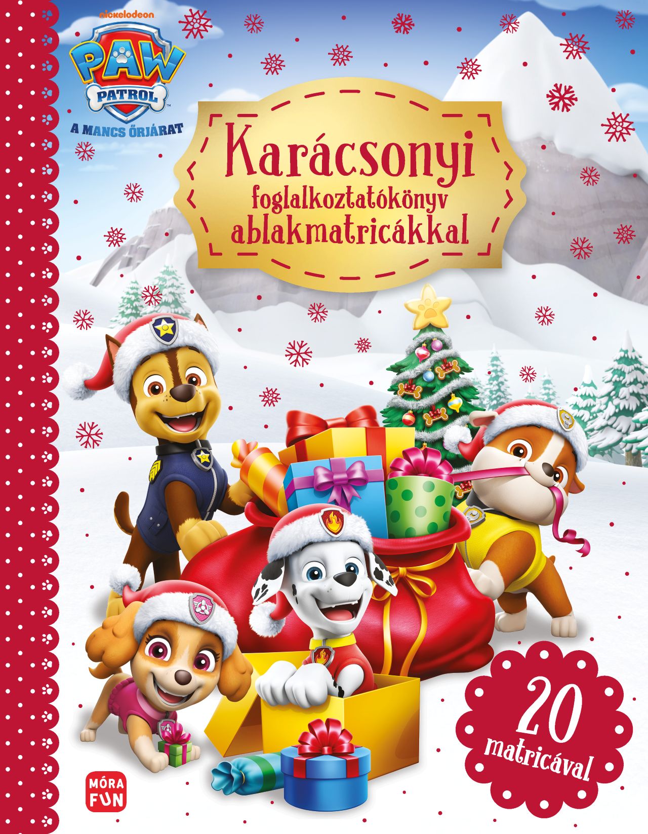 Mancs Őrjárat - Karácsonyi foglalkoztatókönyv ablakmatricákkal