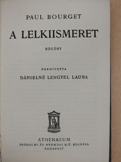 Paul Bourget - A lelkiismeret [antikvár]