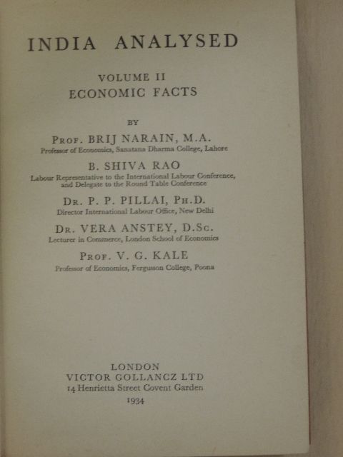 B. Shiva Rao - India Analysed II. [antikvár]