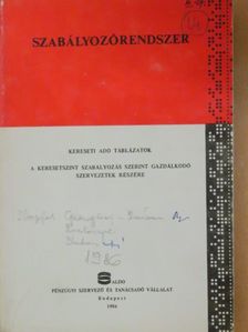 Dr. Garzó András - Kereseti adó táblázatok [antikvár]