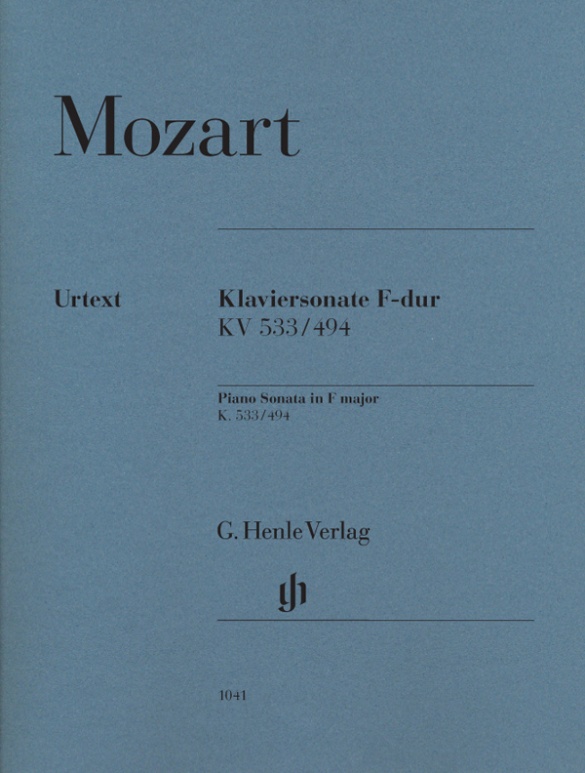 MOZART, W,A, - KLAVIERSONATE F-DUR KV 533/494 URTEXT (HERTTRICH/THEOPOLD)