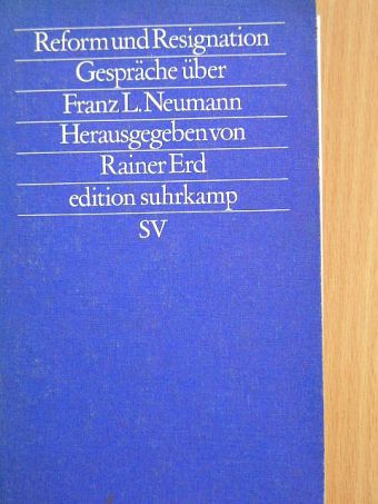 Reform und Resignation [antikvár]