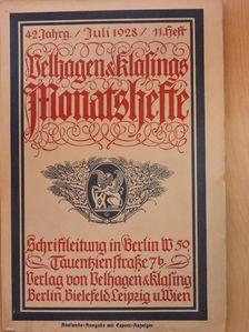 Friedrich Riedig - Velhagen & Klasings Monatshefte Juli 1928. (gótbetűs) [antikvár]