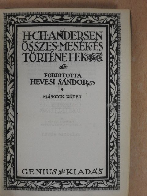H. Ch. Andersen - Összes mesék és történetek II. [antikvár]