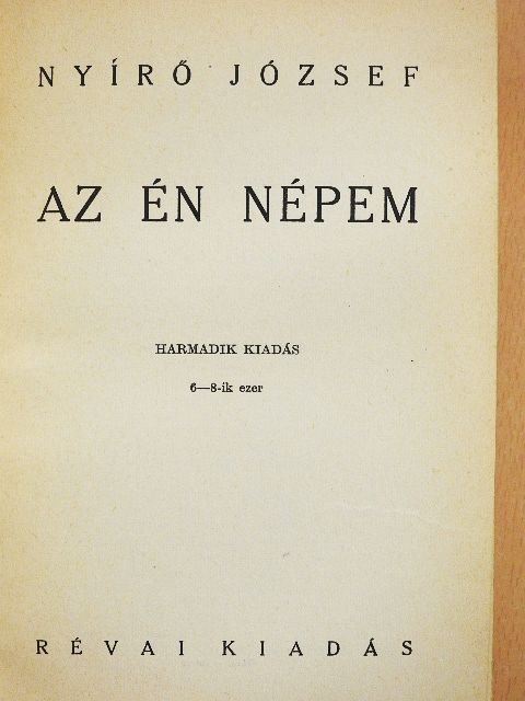Nyírő József - Az én népem [antikvár]