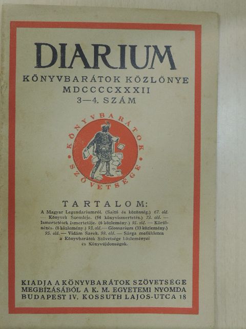 Herczeg Ferenc - Diarium 1932/3-4. [antikvár]