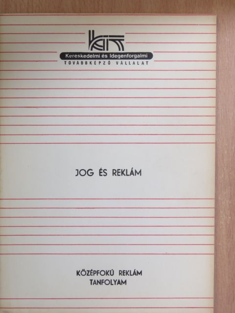 Dr. Debreczeny Ferenc - Jog és reklám [antikvár]