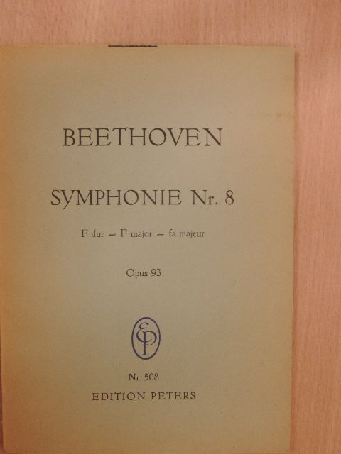 Ludwig van Beethoven - Symphonie Nr. 8 F dur [antikvár]