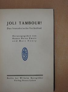 Joli Tambour! [antikvár]