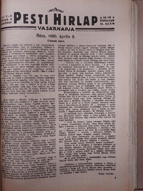 Balla Ignác - A Pesti Hirlap Vasárnapja 1930., 1933-1934. (vegyes számok) (24 db) [antikvár]