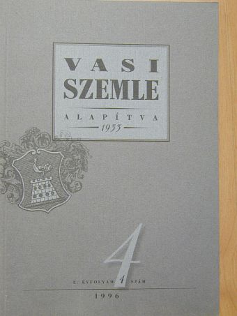 Bontó Ernő - Vasi Szemle 1996/4. [antikvár]
