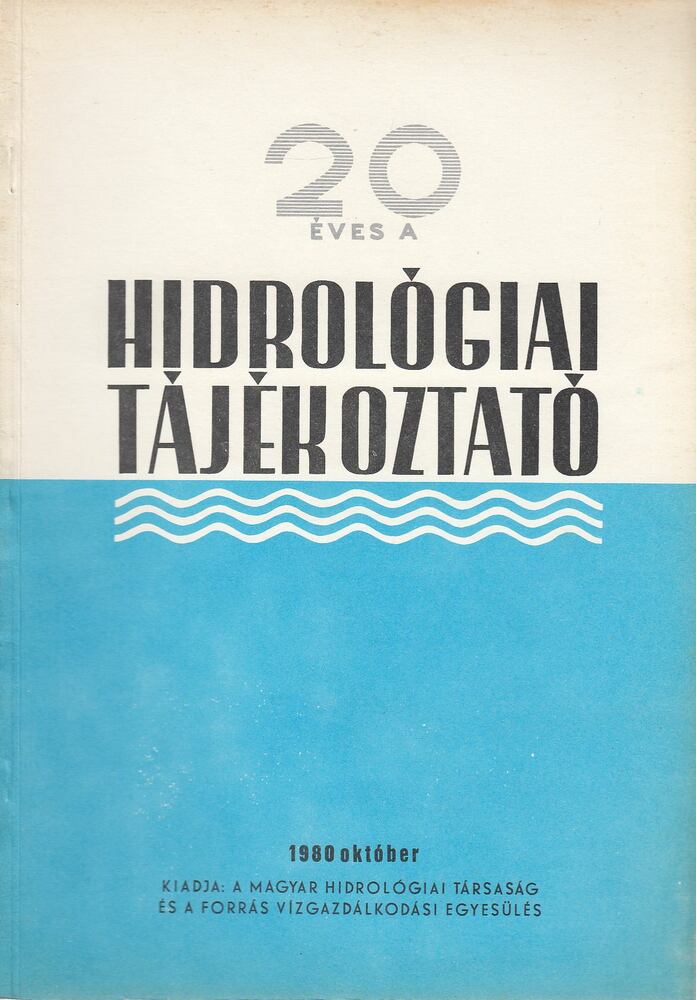 KÖRNYEI LÁSZLÓ - Hidrológiai Tájékoztató 1980 október [antikvár]