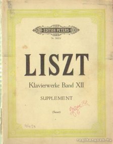 Liszt, Franz - Liszt - Klavierwerke Band XII [antikvár]
