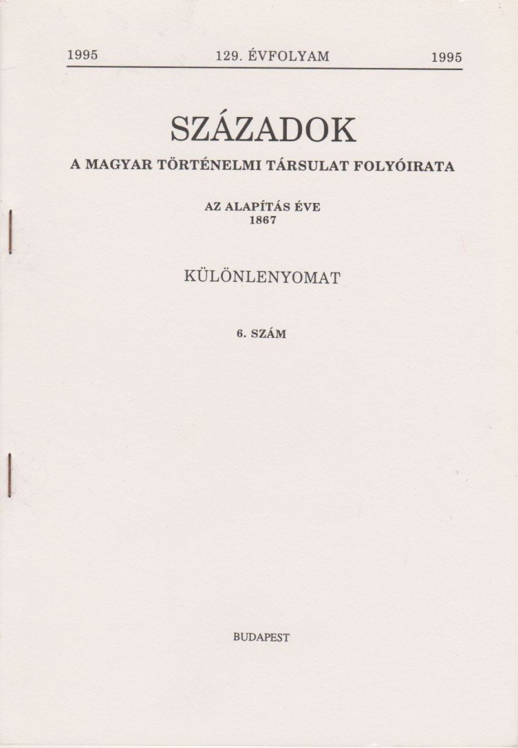 Gunst Péter - Századok 1995/6. [antikvár]