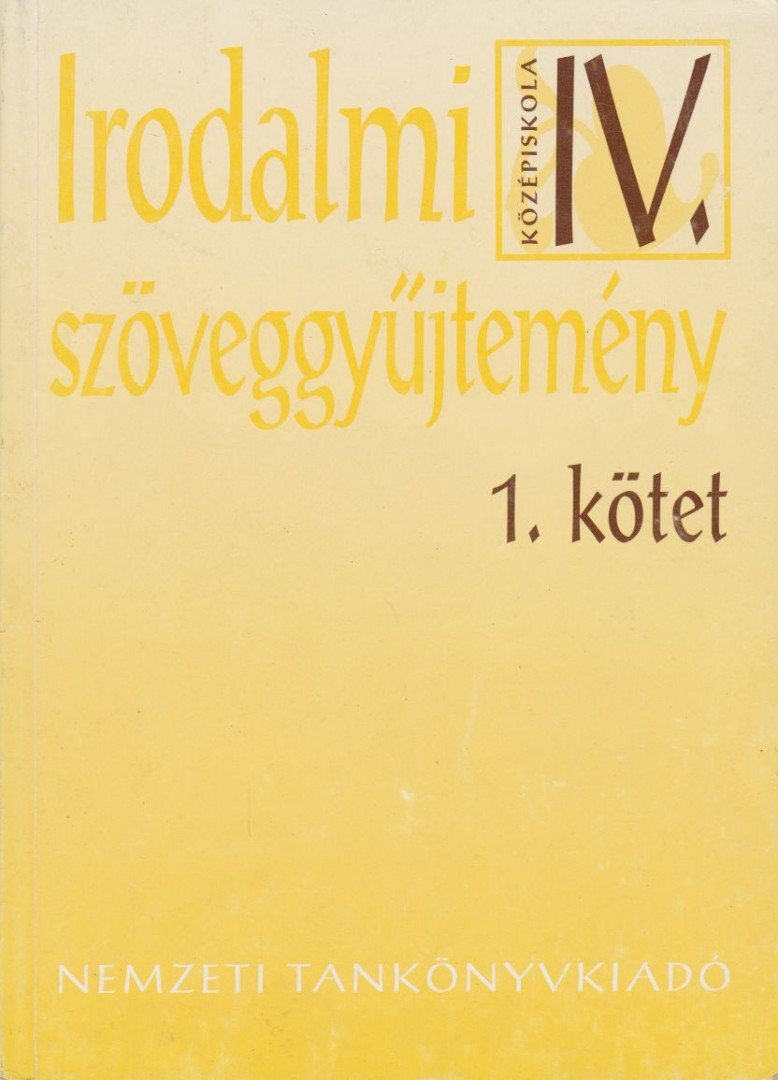 Madocsai László - Irodalmi szöveggyűjtemény IV/1. [antikvár]