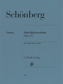 SCHÖNBERG - FÜNF KLAVIERSTÜCKE OP.23