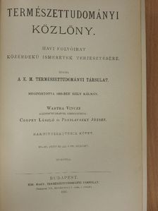 Bernátsky Jenő - Természettudományi Közlöny 1900. január-december/Pótfüzetek a Természettudományi Közlönyhöz 1900. január-december [antikvár]