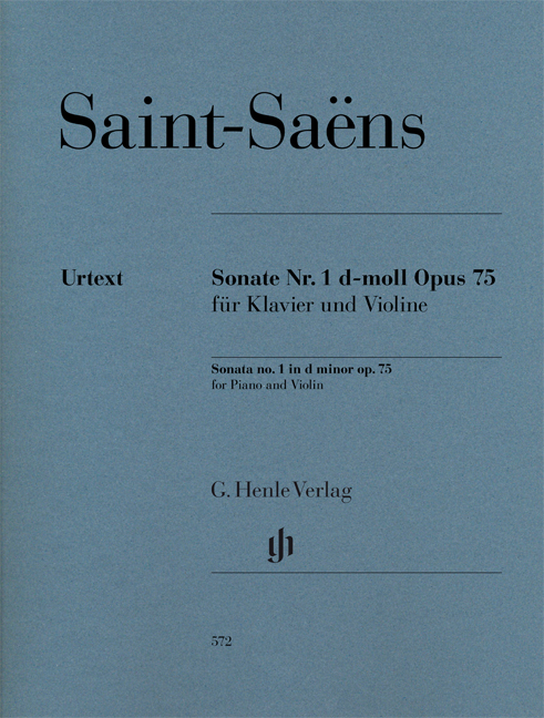 SAINT -SAENS - SONATE NR. 1 d-MOLL OP.75 FÜR KLAVIER UND VIOLINE